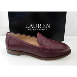 Women's LAUREN Ralph Lauren Wynnie Nappa Leather Penny Loafer Red